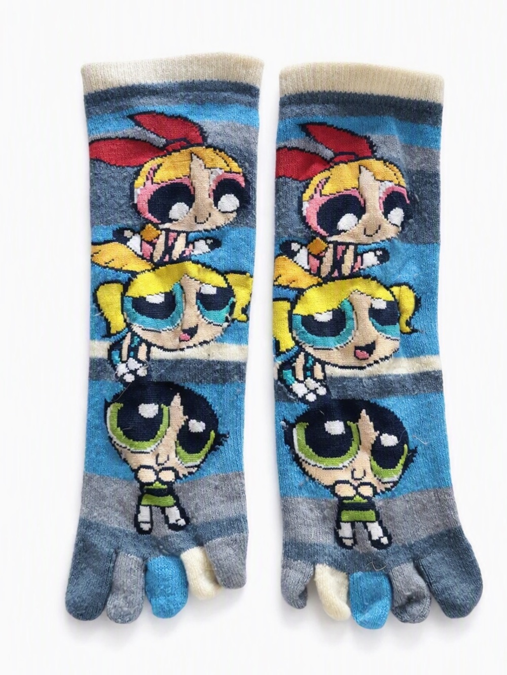 Y2K Powerpuff Girls Toe Socks